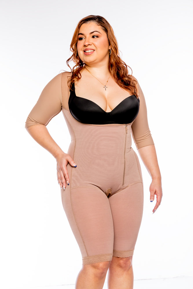 PEANUTBODY Shapewear Sleeve, side Zipper and Leg Shaper Ref. 1026-MA