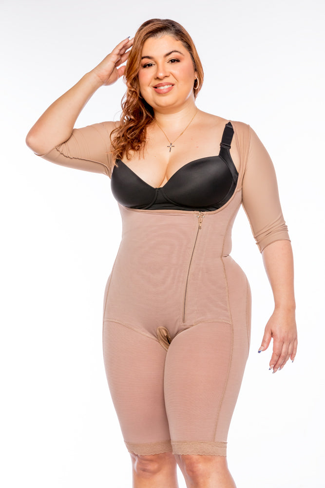 PEANUTBODY Shapewear Sleeve, side Zipper and Leg Shaper Ref. 1026-MA