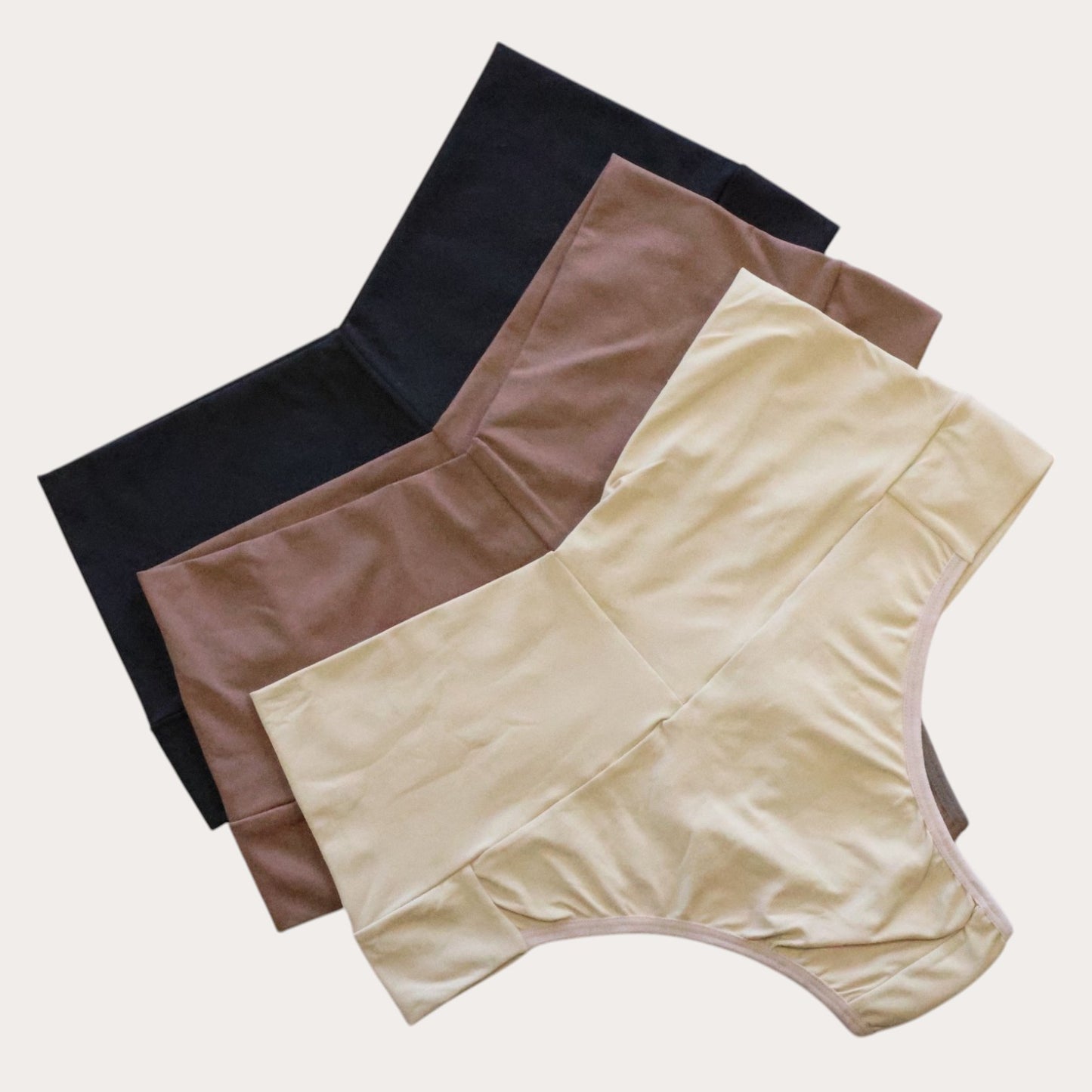 PEANUTBODY by Ximenas'k SET of 3 Brazilian Panties ABUELITA Tummy Control Mid tight and confort. Womenswear Comfort Women Panty Women's Floral