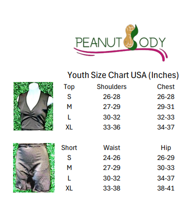 PEANUTBODY Youth Set of Top and Short Tummy control Underwear Bra Everyday Matching Panty Seamless Ref. FENIX