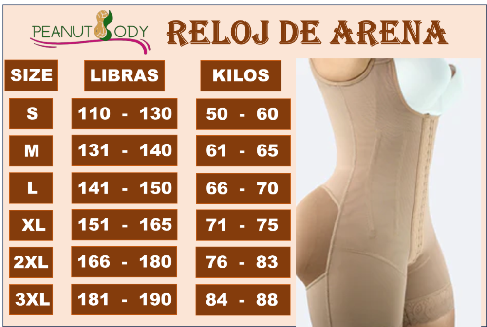 PEANUTBODY Hourglass Body Shaper Ref. 11030-7