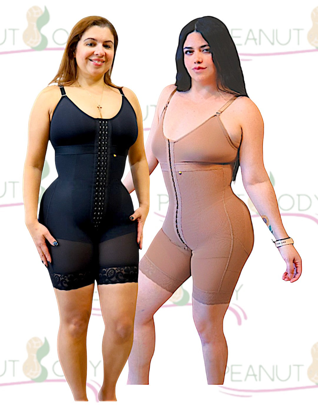 PEANUTBODY 360 Full Body Ligia Shapewear Brasier - Zipper at the bottom Ref. 11033B