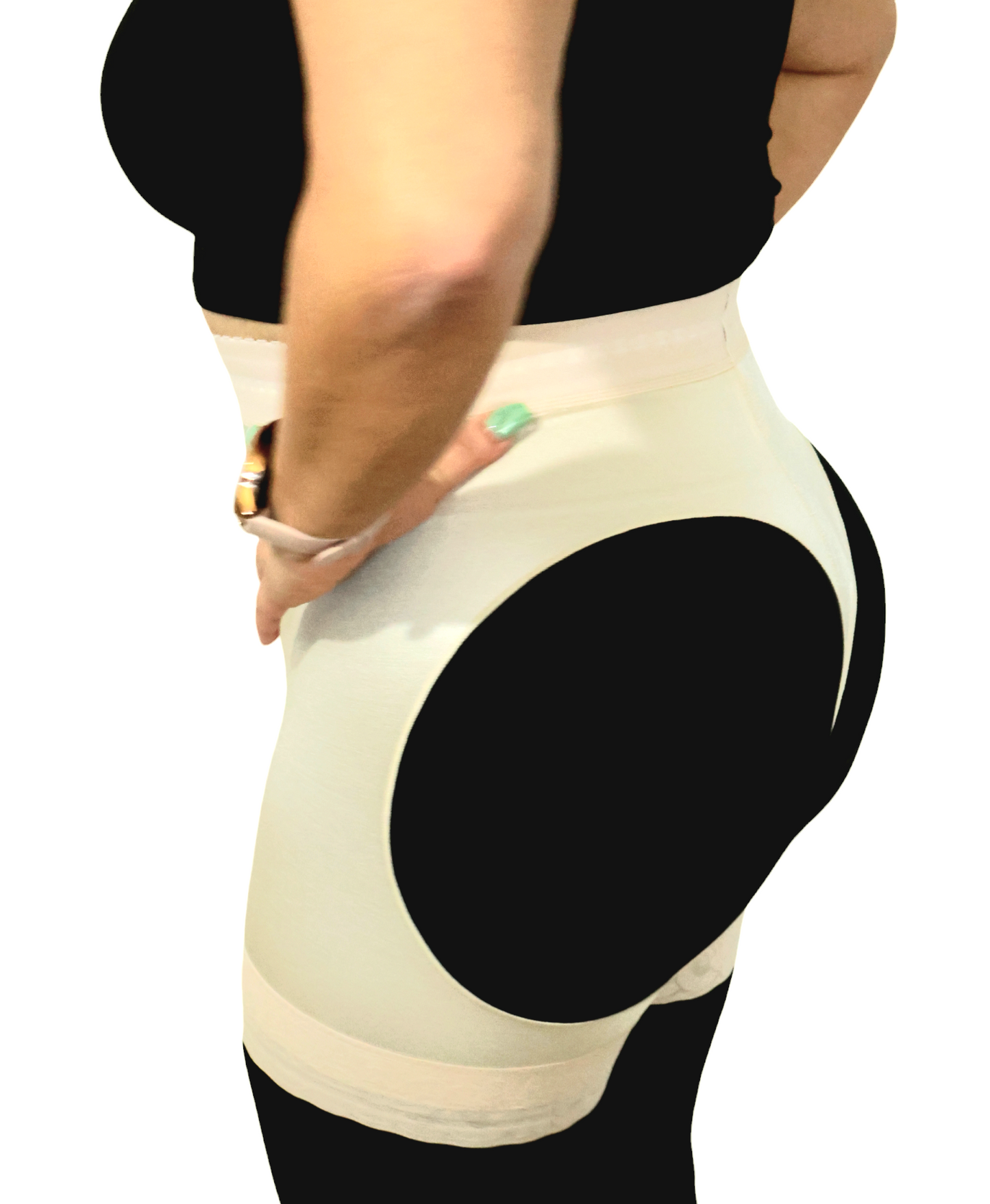 PEANUTBODY Short Tummy Control Buttocks splitter. Perfect for Post Op Buttocks Surgeries or Daily use Comfort Shapewear Womenswear Compression Ref. ZEUS