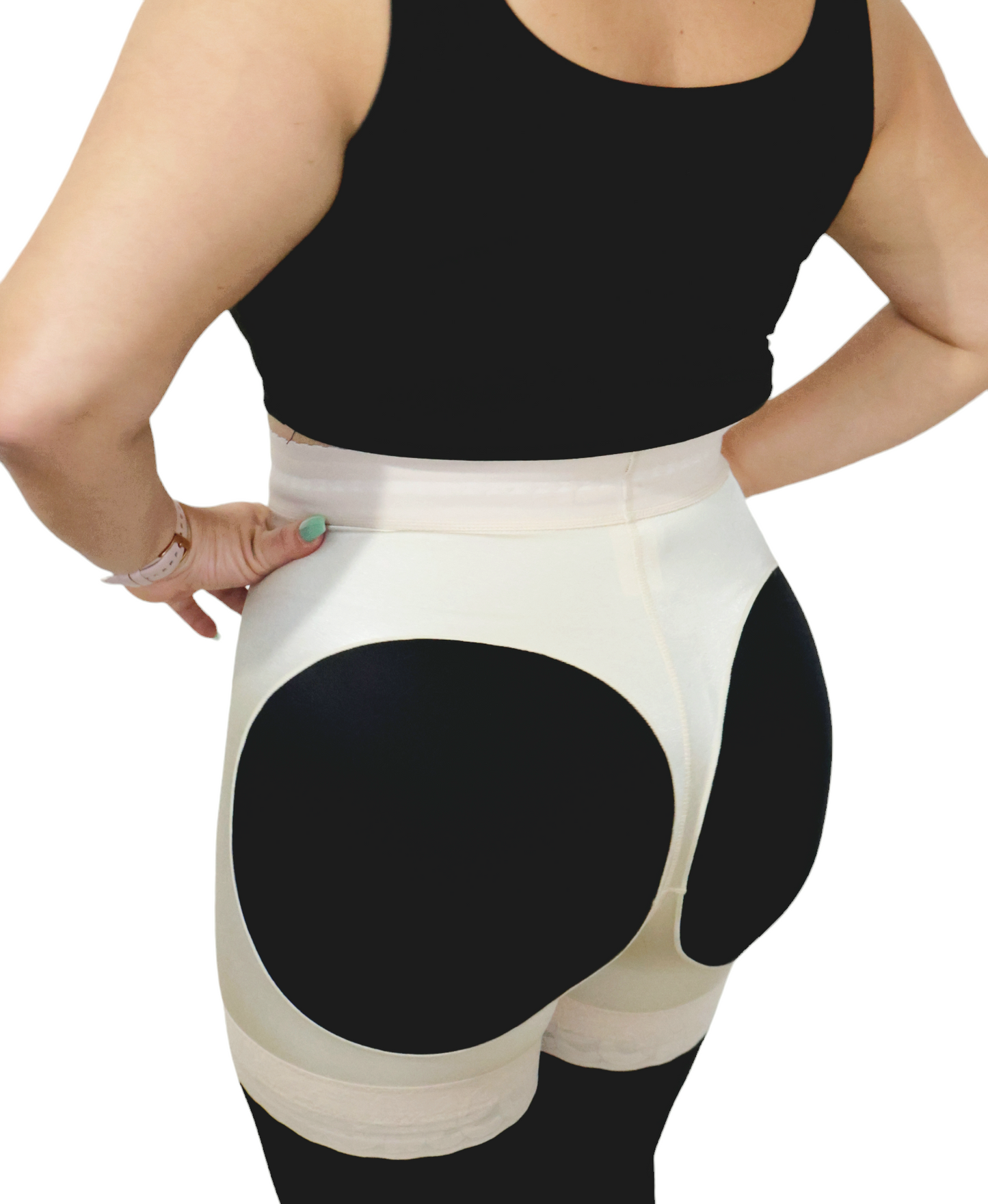 PEANUTBODY Short Tummy Control Buttocks splitter. Perfect for Post Op Buttocks Surgeries or Daily use Comfort Shapewear Womenswear Compression Ref. ZEUS