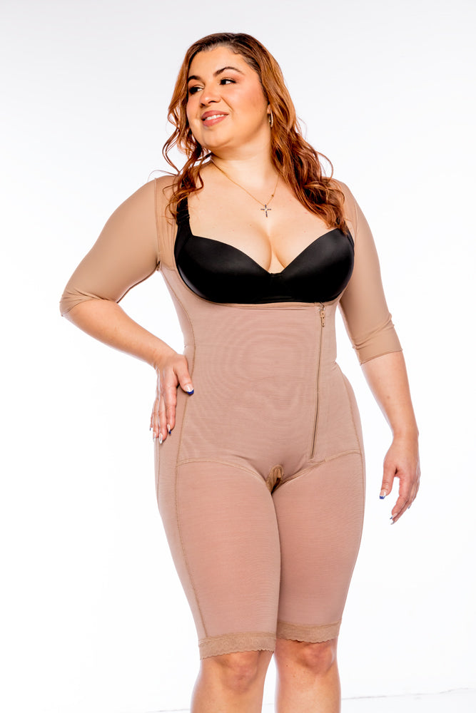 PEANUTBODY Shapewear Sleeve, side Zipper and Leg Shaper Ref. 1026-MA