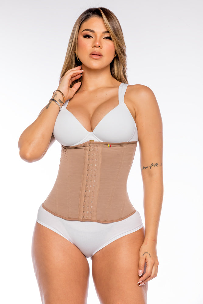 PEANUTBODY Waist Girdle Woman Ref 13404. Female Buckle waist band corset. Shapewear Soft Womenswear Underwear Comfort Lady Compression