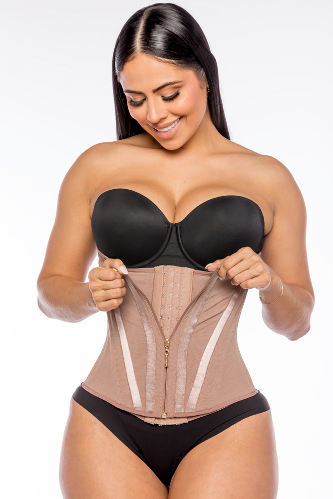 PEANUTBODY Corset Murcielago Extra tight with metal bars Shapewear Corset Waist Cincher Ref. 13405