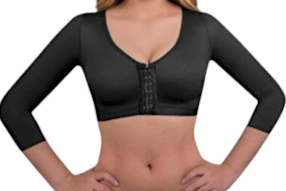 PeanutBody Bra with Sleeves 3/4 - High Back Compression & Chest Comfort for Women corset aesthetic Shapewear Womenswear Ref. ELLEN