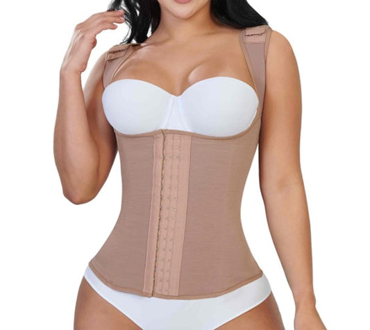 Vest Cincher Women 5 Metal bars, 3 Line hooks posture improve