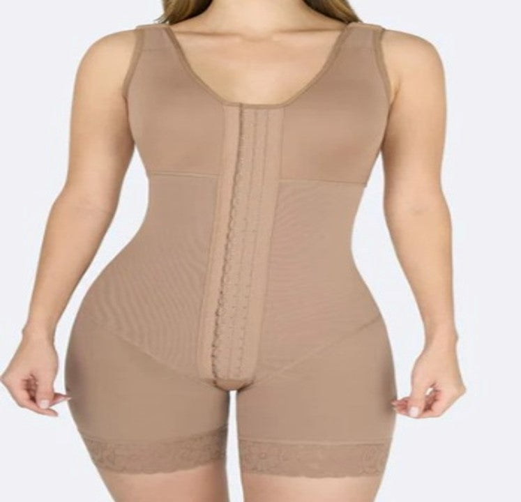 PEANUTBODY BBL Full Body Girdle Bra and Hooks Women. REF. 11030B Leg Shaper Shapewear Waist Cincher Compression Womenswear