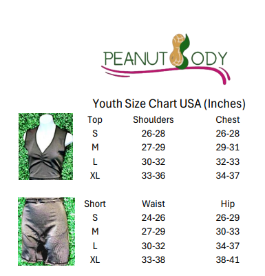 PEANUTBODY Youth SET Short Tummy Control and Top Cisne Underwear Everyday Bra and boxer. Ref. CISNE